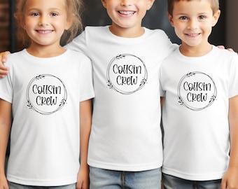 T-Shirt Famille Cousin Crew, réunion de famille, cousinade, tshirt cousins assortis, cadeau cousin, matching tshirts