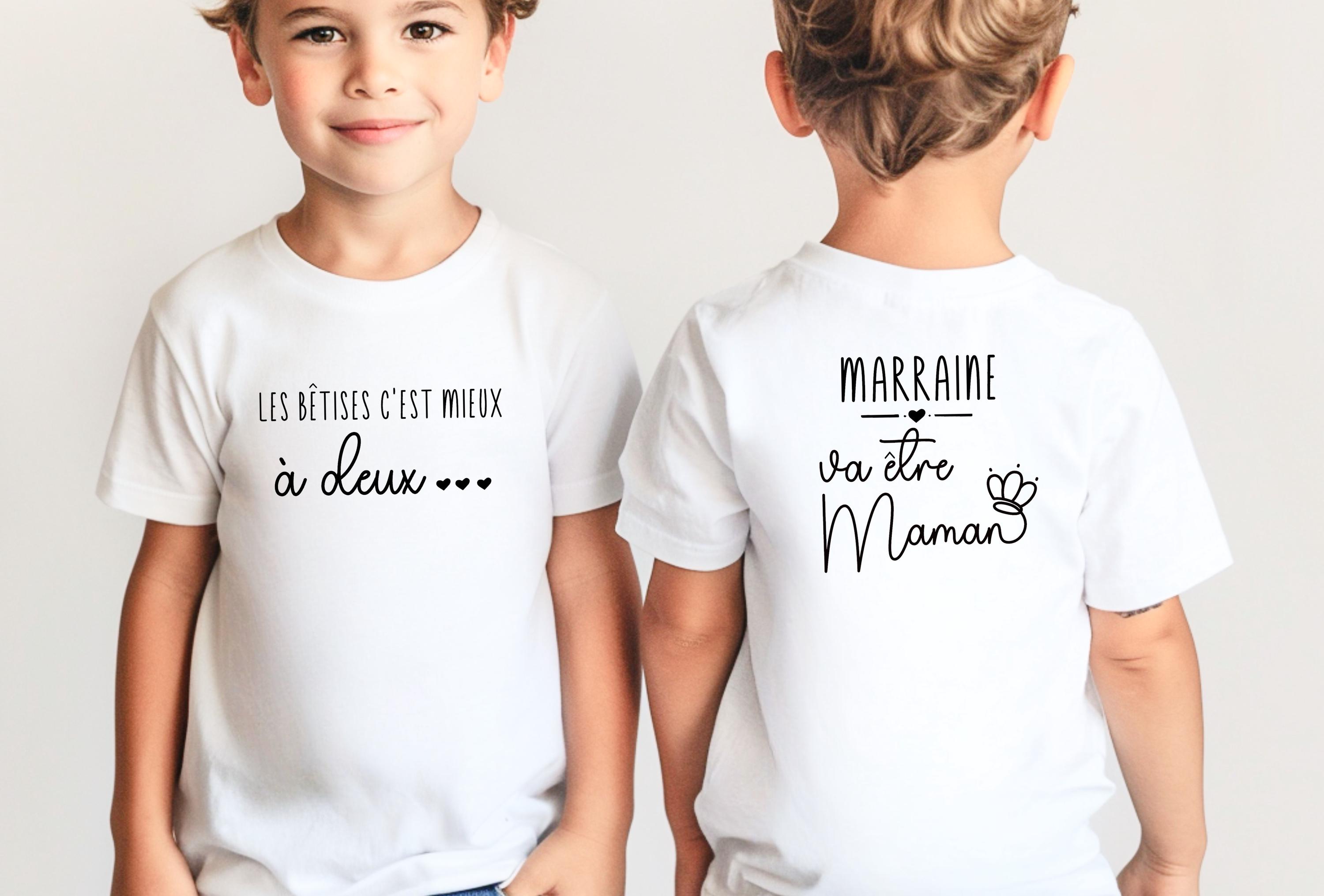 Pregnancy announcement t-shirt, children's t-shirt, gift for future mother, godmother gift