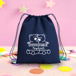 Sac à dos enfant, Sac à dos enfant personnalisé maternelle, Sac enfant ourson, Sac à dos à cordon