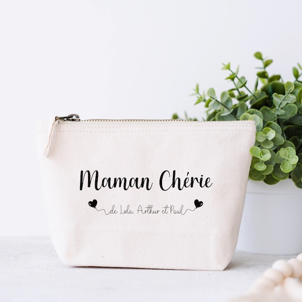 Personalized makeup bag, Jewelry bag, Mom kit, Personalized mom gift idea