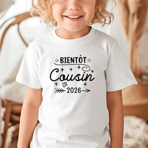 Boy Pregnancy Announcement – Personalized Future Cousin T-shirt – Original Birth Gift