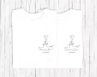 Mr and Mrs matching couple t-shirt, wedding couple t-shirt