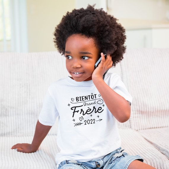 T-shirt futur grand frère, Annonce grossesse, Bientôt grand frère -   France