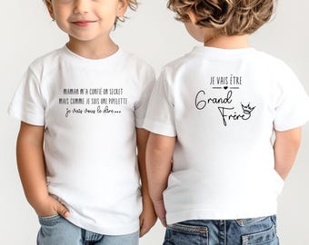 T-shirt voor toekomstige grote broer, zwangerschapsaankondiging, binnenkort grote broer, kinder-t-shirt Ik word grote broer