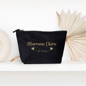 Trousse de maquillage personnalisée, Cadeau marraine image 5