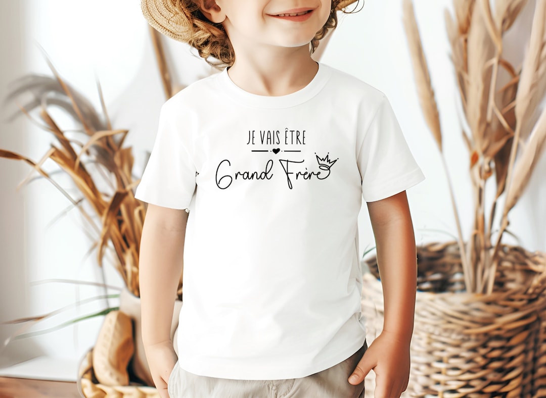 T-shirt futur grand frère, Annonce grossesse, Bientôt grand frère, T