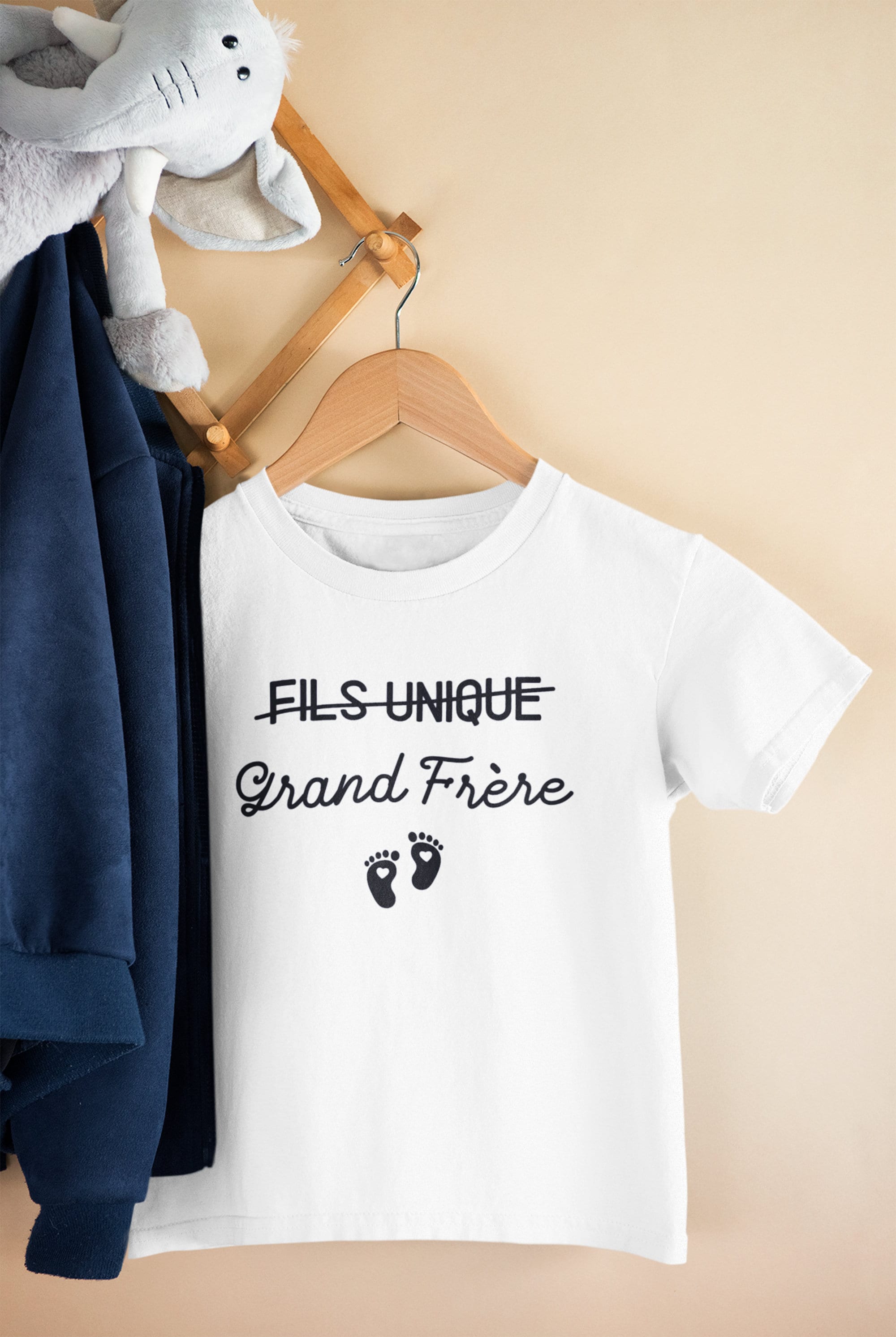 T-shirt Promu au rang de grand frère j'assure Annonce grossesse –  Myachetealy