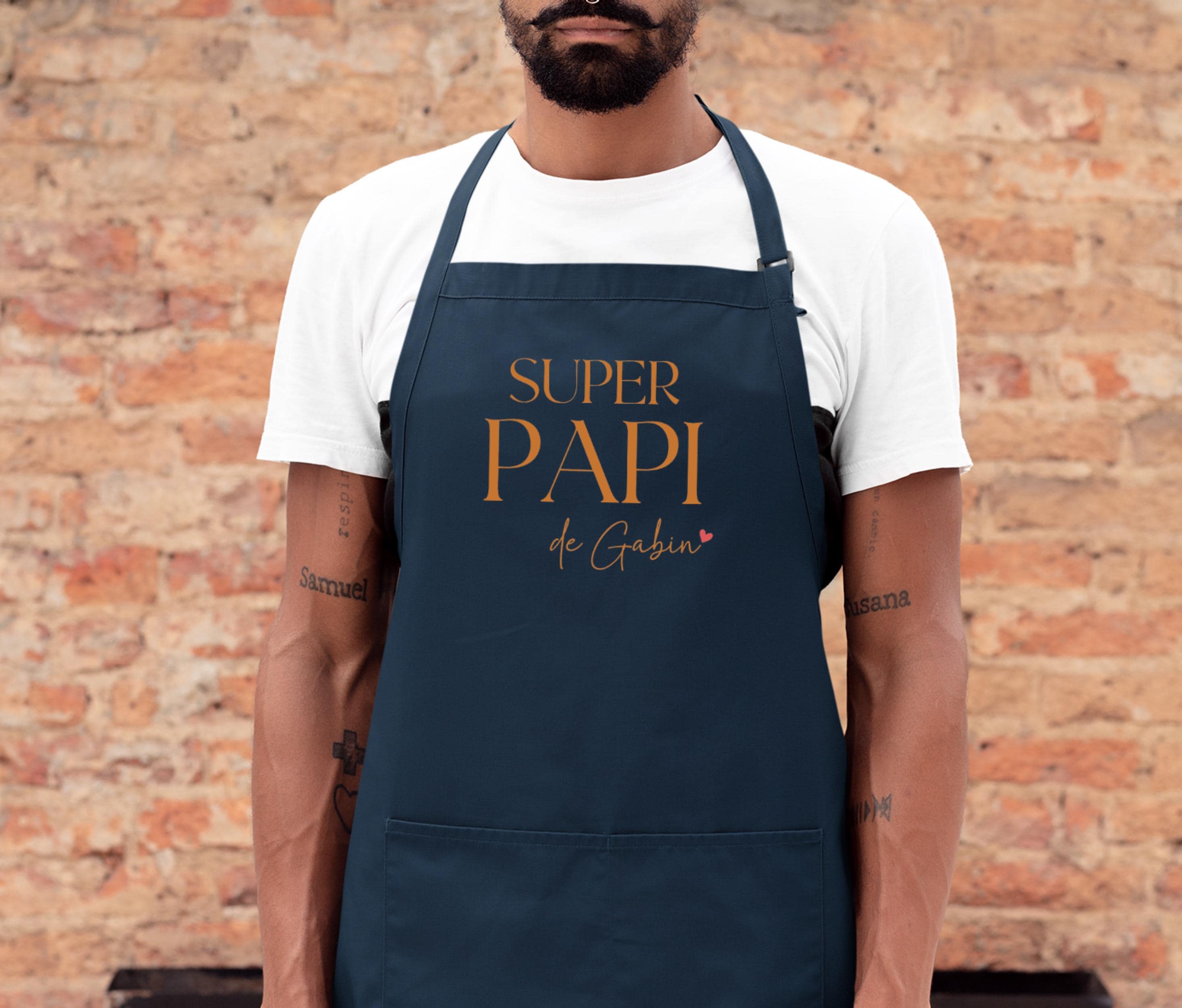 Grembiule Da Cucina Per Nonno - In Tela Resistente 58x78 Cm - Con Tasche Frontali - Regalo Originale Per Uomo E Nonni - 3