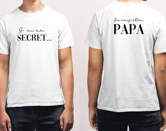 T-shirt annonce grossesse papa, Bientôt papa, Annonce grossesse