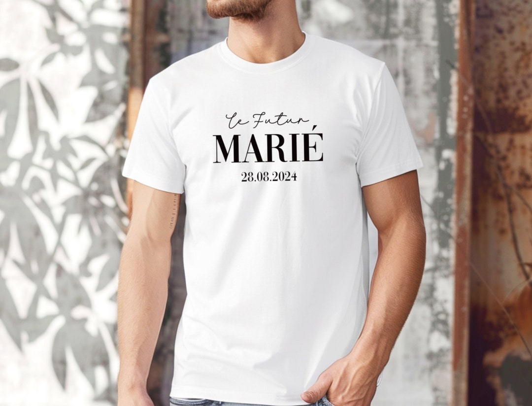 T-Shirt Futur Marié EVG – Cadeau Enterrement Vie De Garçon Alcool Entre Potes – Mariage Humour