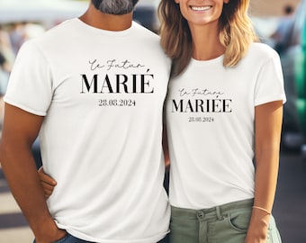 Bijpassende t-shirts voor meneer en mevrouw, t-shirts voor bruidsparen