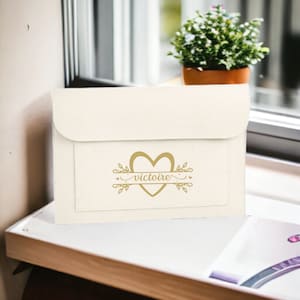 Housse personnalisé en feutrine, Housse ordinateur, Porte-documents, Pochette en feutre