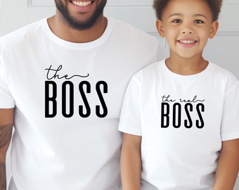 T-shirt assorti, T-shirt duo, t-shirt personnalisé papa, T-shirt personnalisé maman