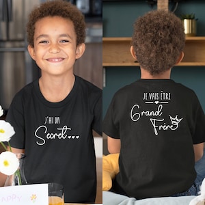 T-shirt futur grand frère, Annonce grossesse, Bientôt grand frère, T-shirt enfant je vais être grand frère image 2