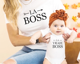 T-shirt pour maman, Maman bébé assorti, Cadeau de naissance