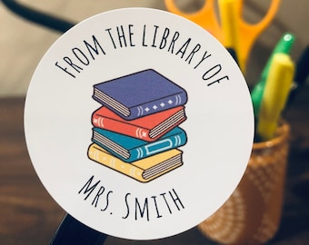 Personalized Book Stickers: From the Library of Labels, Teacher Classroom Stickers