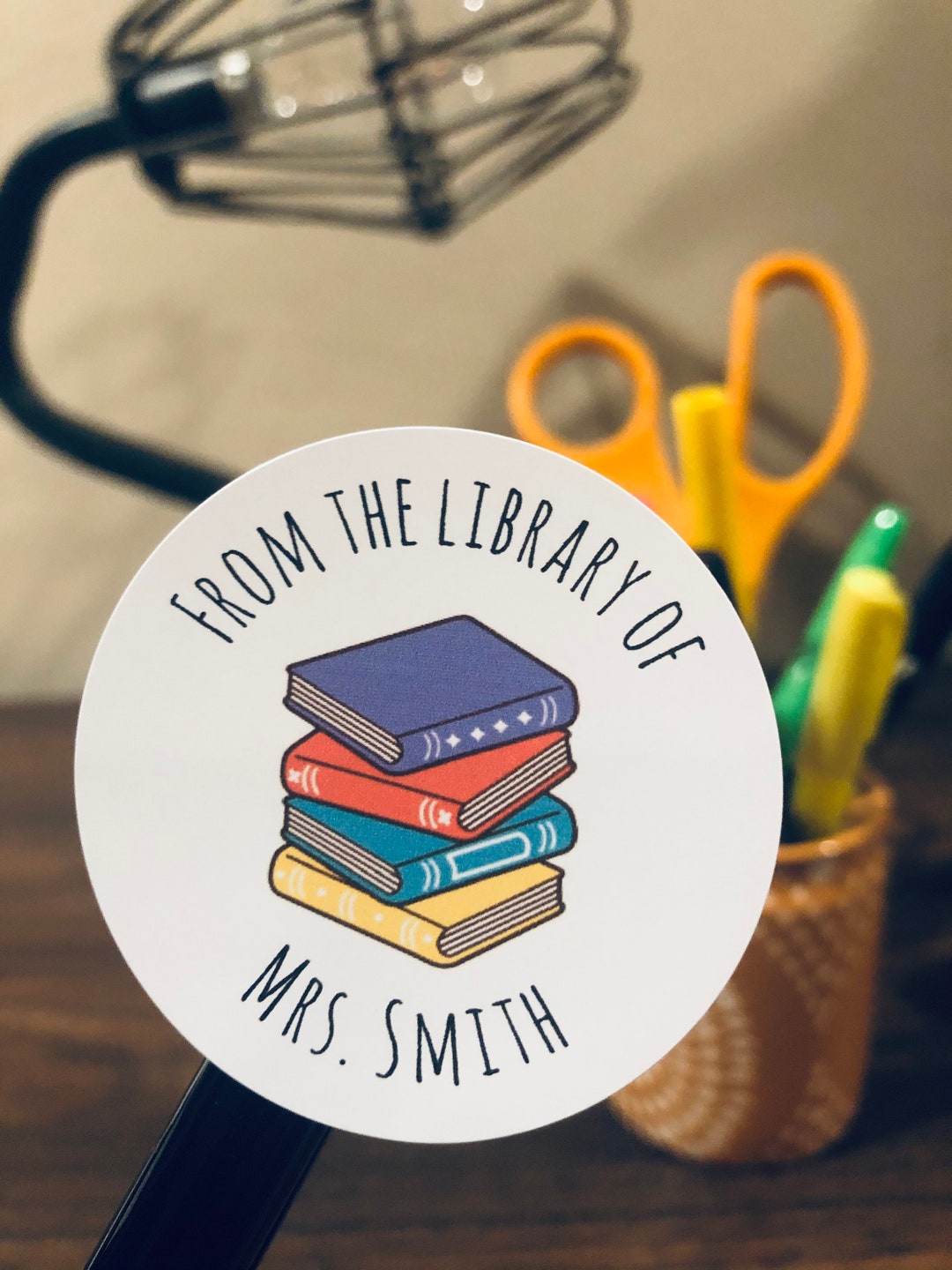 Book Stickers, From the Library of Labels, Personalized Stickers for