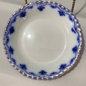 W H Grindley “The Dutches” Flow Blue 7.50” salad plate