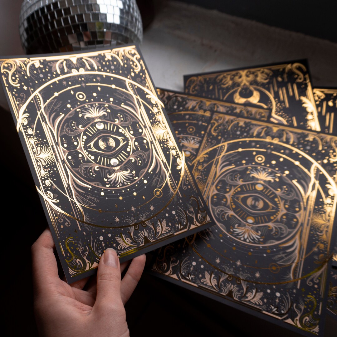 Reflet Gold A5 drucken - Etsy Österreich