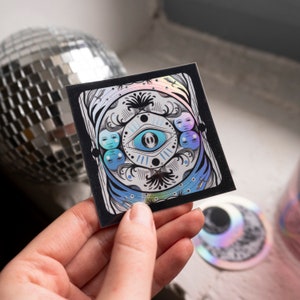 Holographic Stickers Square Back Tarot Card