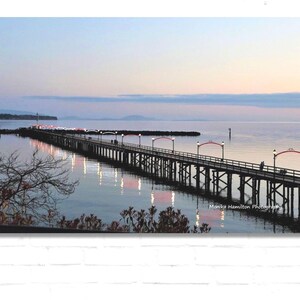 White Rock Pier Print: British Columbia Scenic Photo, Colour or B&W