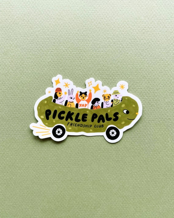 Pickle Bus Sticker Etsy
