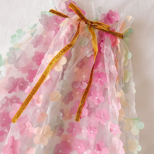 Spring Flower Cape | Fairy Cape | Dress Up | 70cm