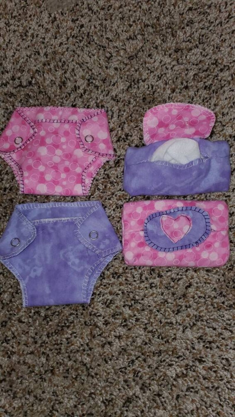 Baby Doll Diapers and Wipes Etsy