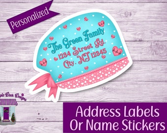 Return Address Labels, Scrub Hat Personalized Mailing Address Stickers, Custom Labels, Home Address Sticker Sheet, Doctor, Nurse, Surgeon