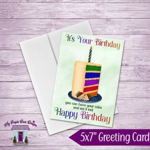 Sister Birthday Greeting Card (+ Envelope 5x7 Sister Birthday Greeting Card (+ Envelope 5x7