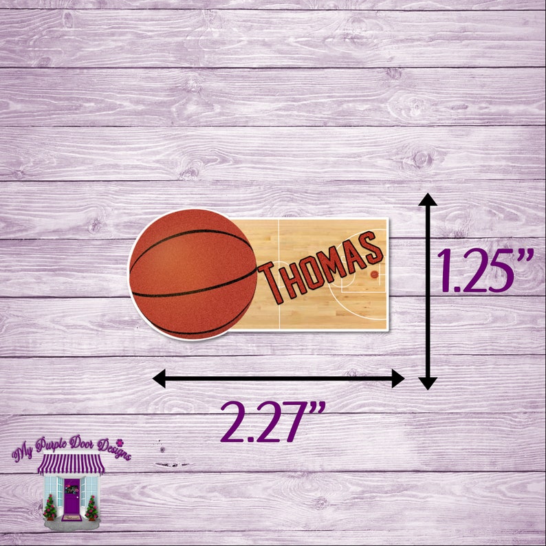 Basketball Address Labels, Name Stickers, Personalized Mailing Address ...