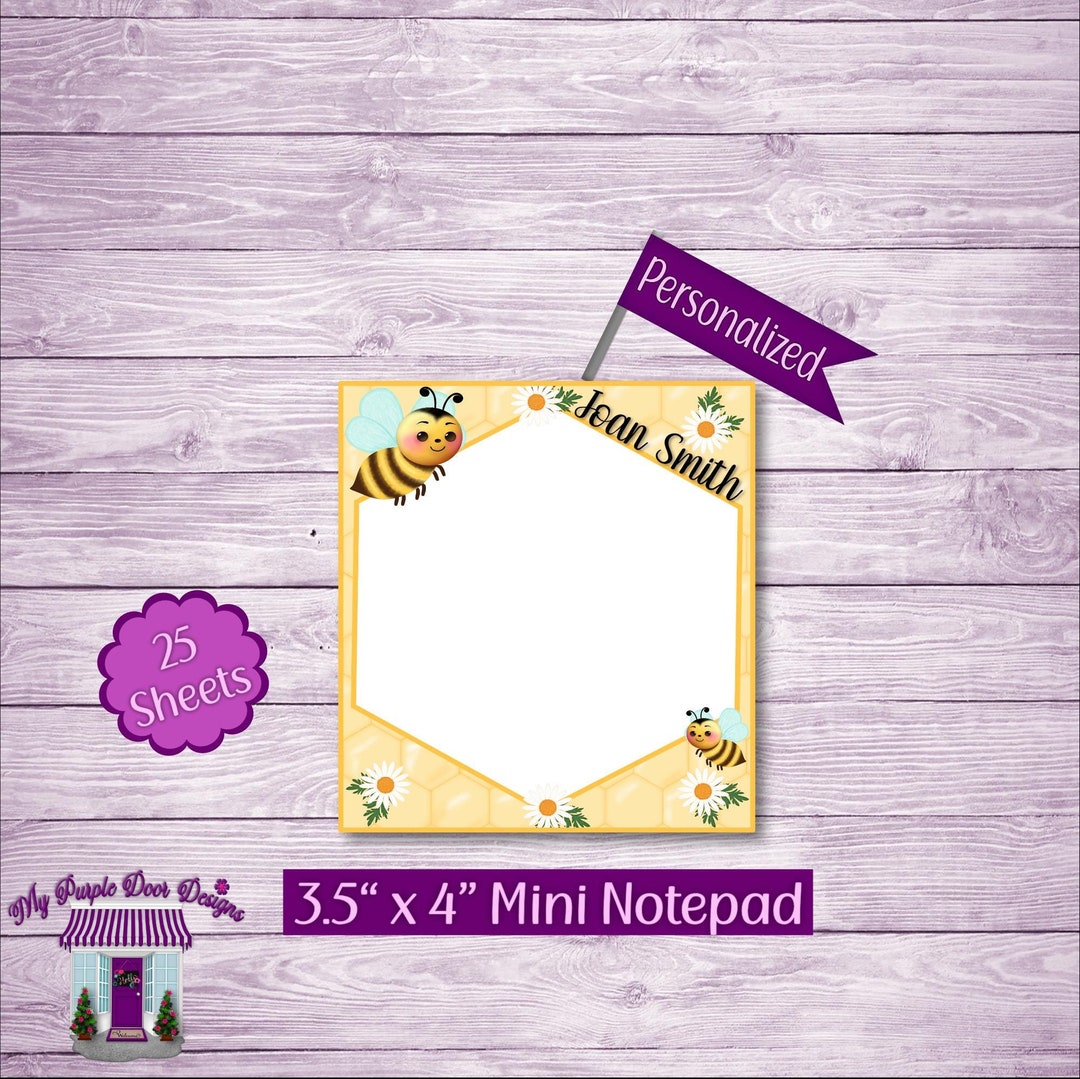Mini Cute Bees Notepad 3.5