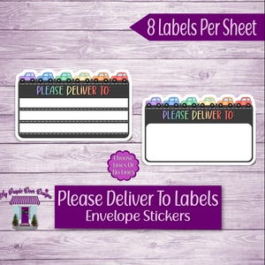 Cute Rainbow Cars &quot;Please Deliver To&quot; Labels, Snail Mail Stickers, Envelope Decoration Stickers, Blank Printed Mail Pen Pal Labels