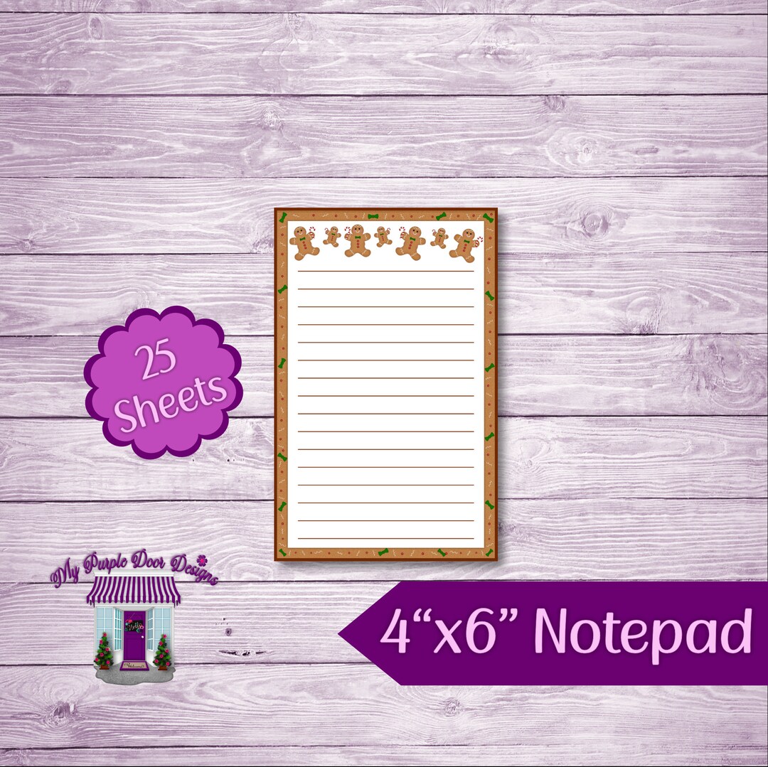 Gingerbread Note Design Gingerbread Men 4