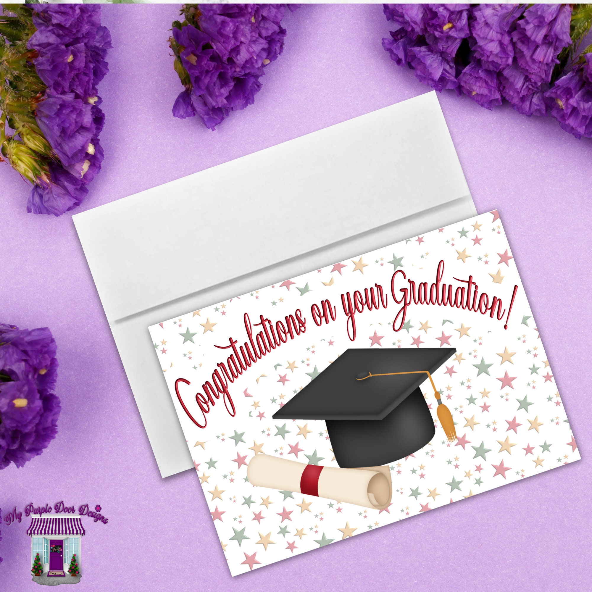 Congratulations on Your Graduation Handmade Greeting Card, 5x7