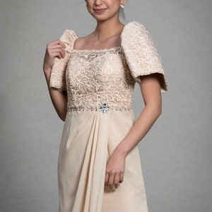 Formal Filipiniana  Filipino Mestiza Dress Baro #5014