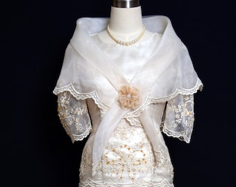 Maria Clara Filipiniana Formal Gown | Philippine National Costume #6023