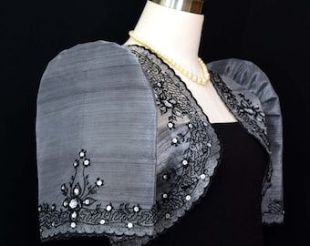 silver filipiniana dress