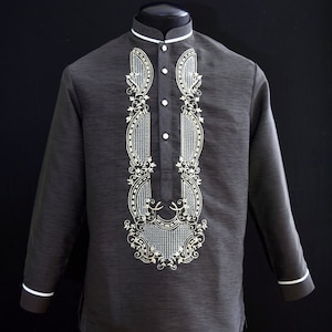 Barong Tagalog Filipino Formal Shirt Philippine National Costume #3531