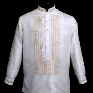 Barong Tagalog Filipino Formal Shirt Philippine National Costume #1093