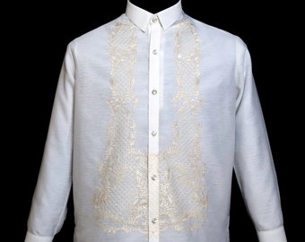 Barong Tagalog Traditional Formal Shirt Philippine National Costume #1038