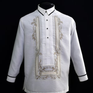 barong tagalog filipino tuxedo shirt philippine national etsy etsy
