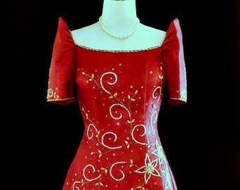 Traje de Mestiza Gown | Maria Clara Terno | Filipino Formal Baro | Philippine National Costume #5002