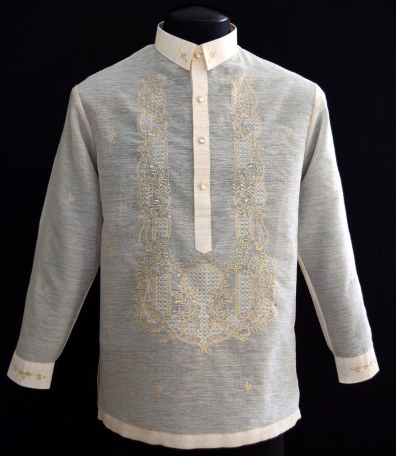 Barong Tagalog Filipino Formal Shirt Philippine National Etsy UK