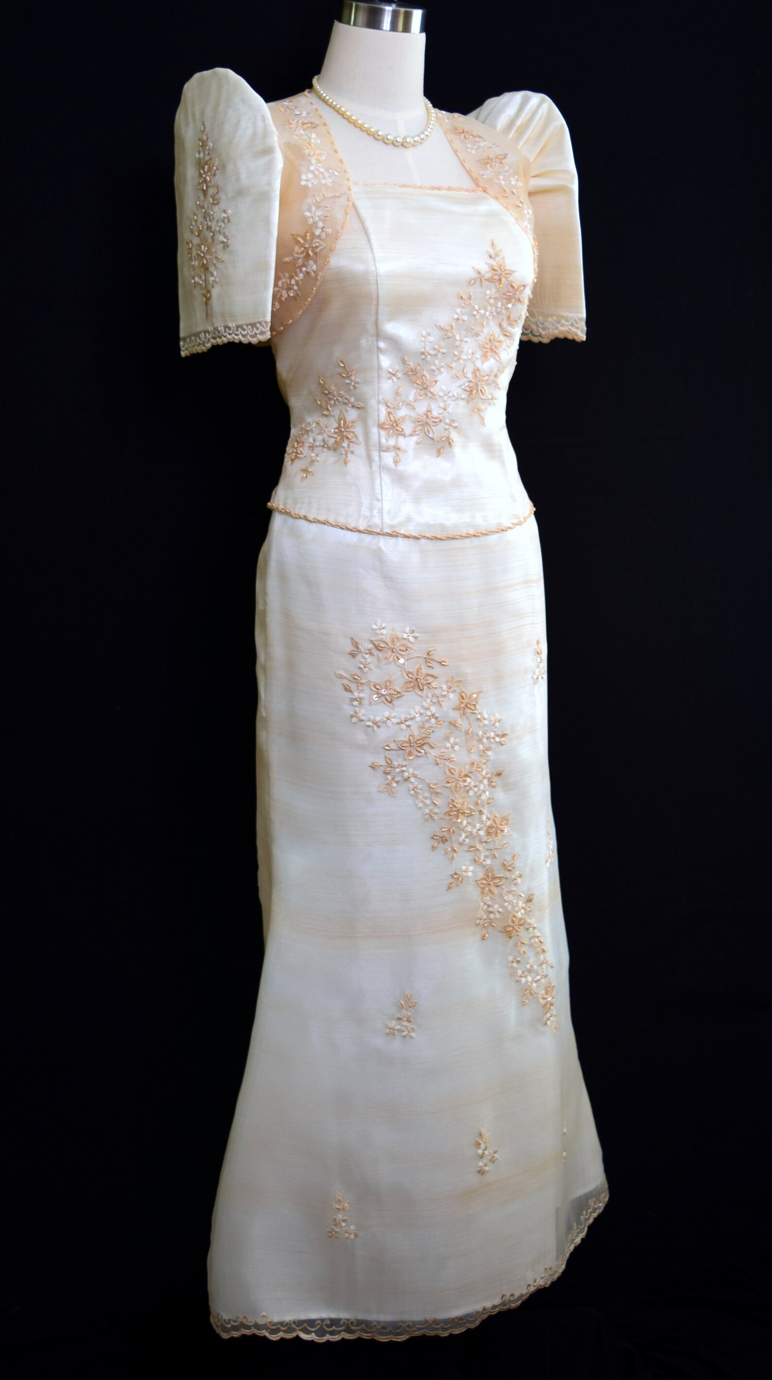 Mestiza Gown Filipino Formal Baro Philippine National Costume Etsy UK