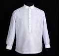 White Barong Tagalog |  Filipino Formal Shirt | Philippine National Costume #1096W