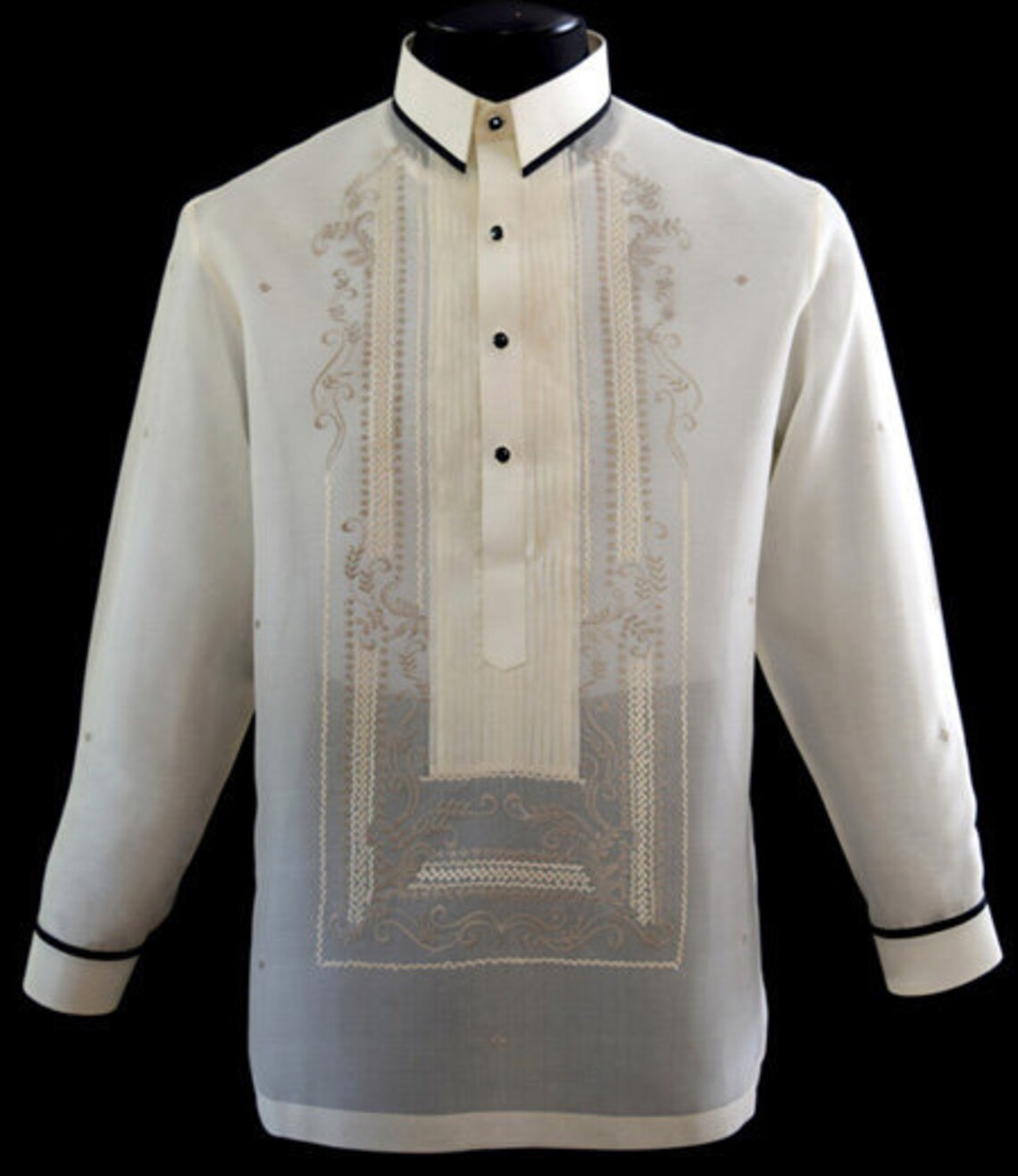Barong Tagalog Filipino Tuxedo Shirt Philippine National Etsy