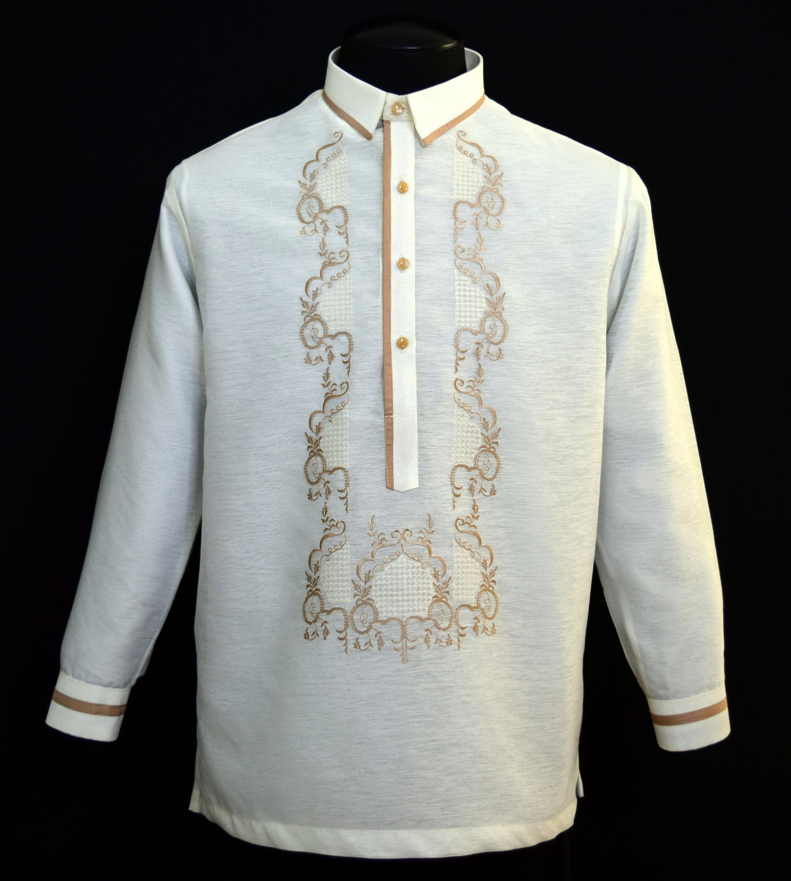 Barong Tagalog Filipino Formal Shirt Philippine National Etsy