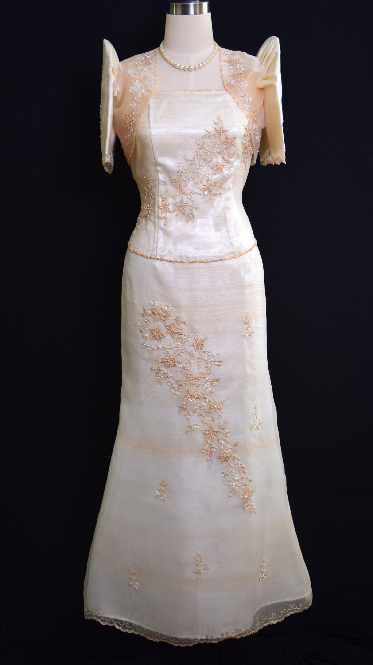 Mestiza Gown Filipino Formal Baro Philippine National Costume Etsy UK