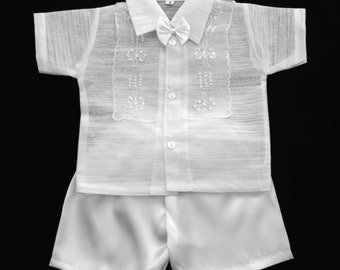 BARONG TAGALOG For Baby, Toddlers, BOYS  Philippine National Costume Christening, Baptism